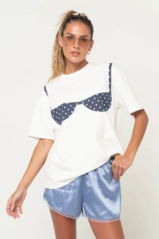Karla Graphic Tee in Midnight made by bohme