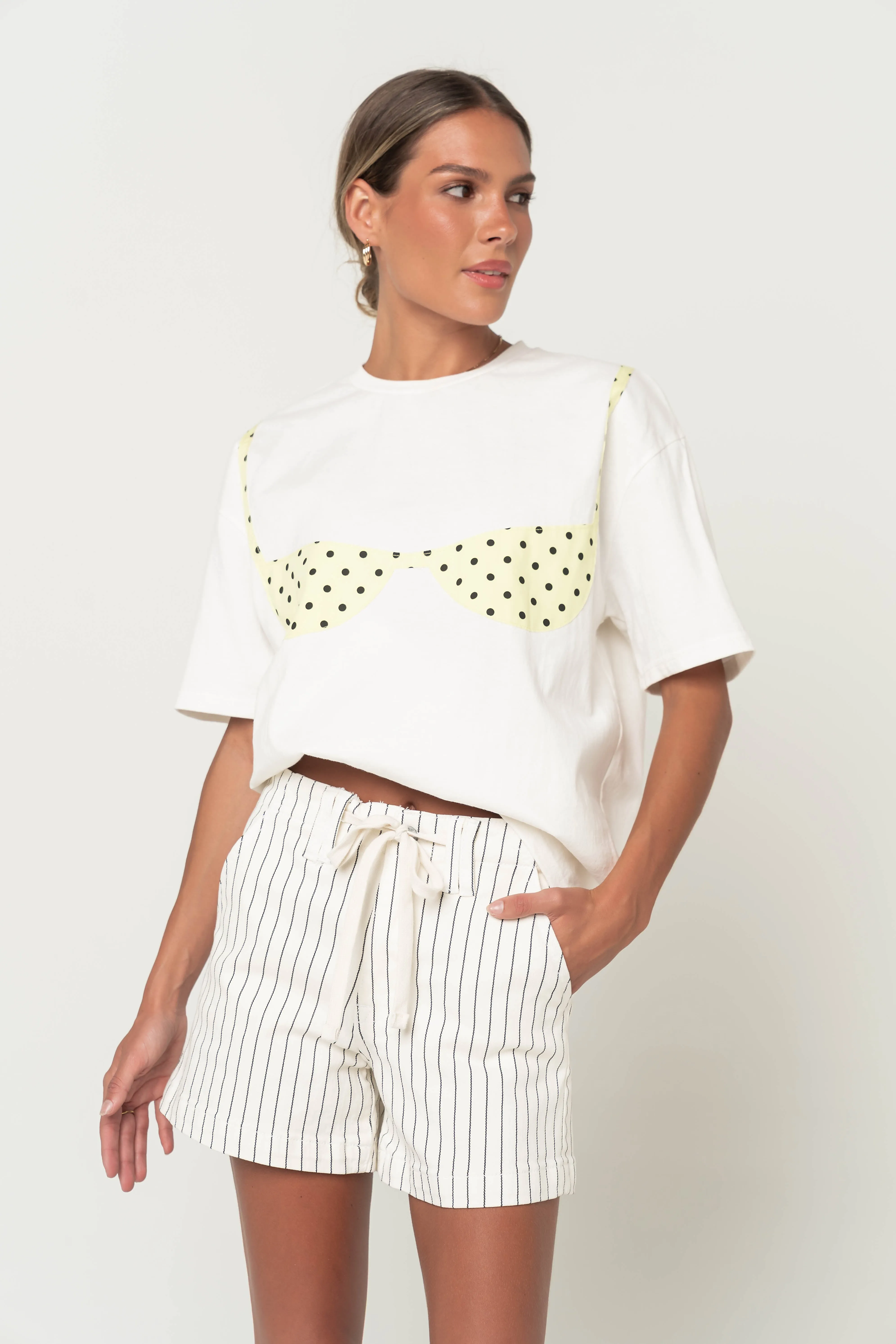 Karla Graphic Tee in Yellow sold by bohme product image thumbnail 5