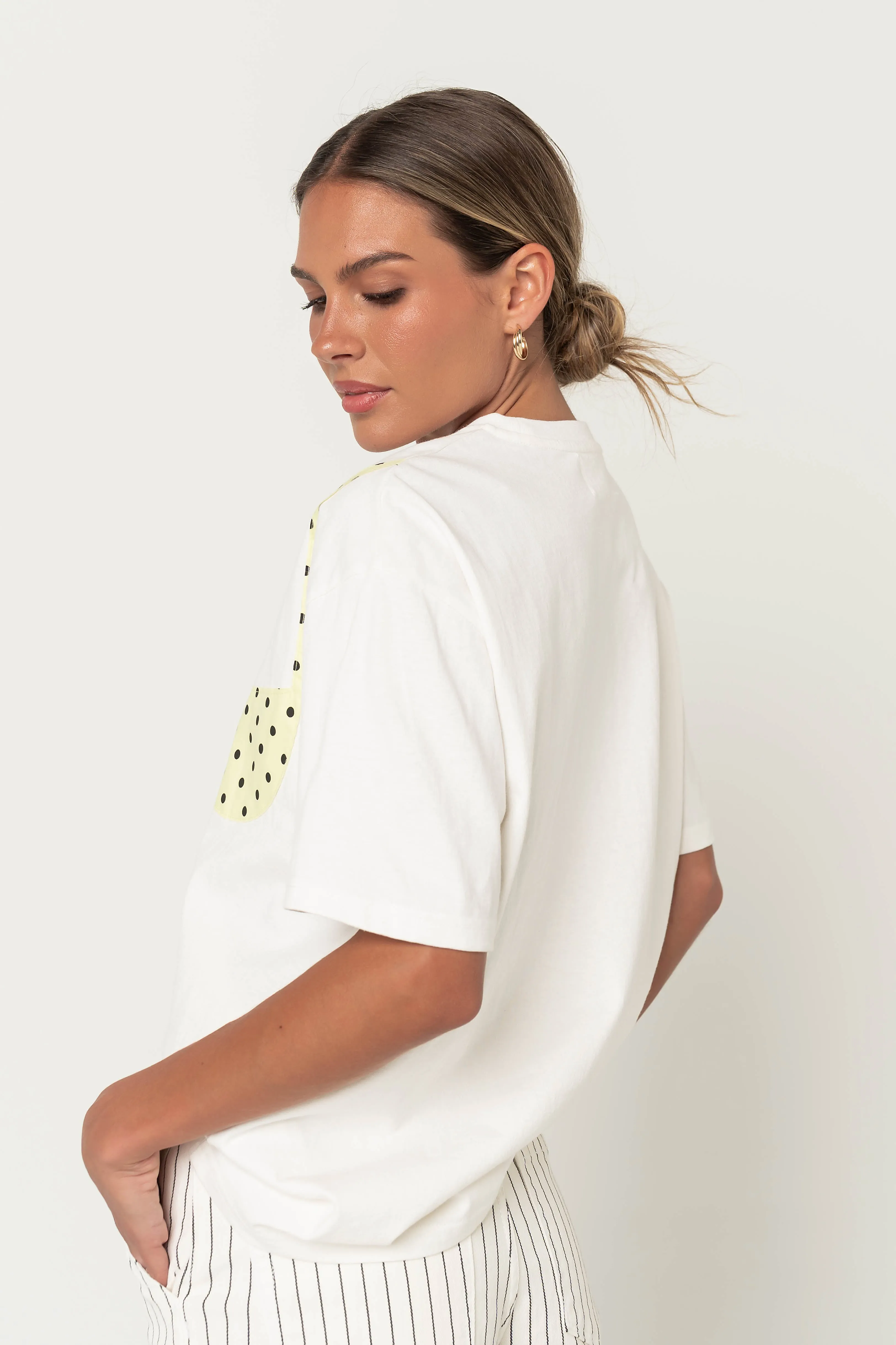 Karla Graphic Tee in Yellow sold by bohme product image thumbnail 4