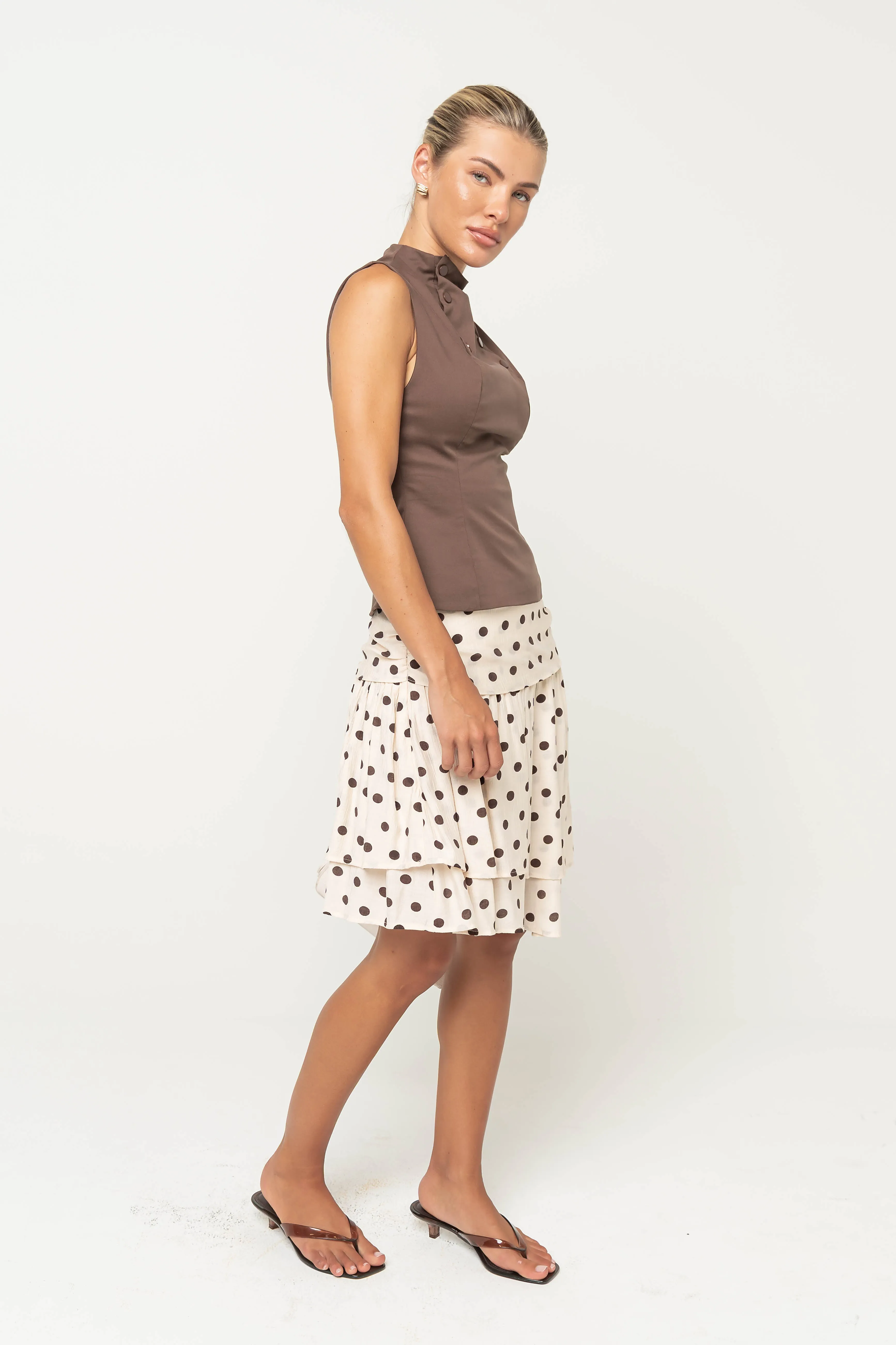 Mila Polka Dot Skirt sold by bohme product image thumbnail 5