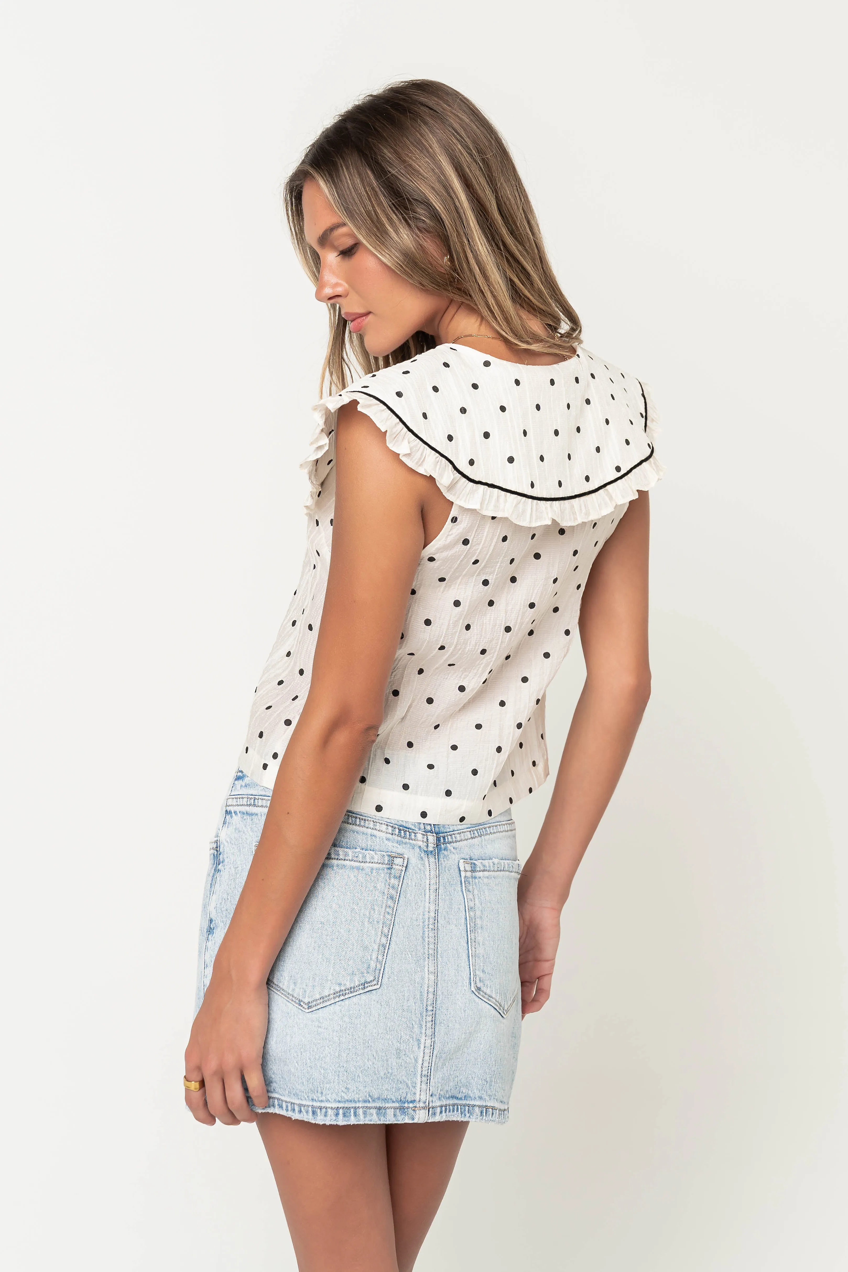Polliana Polka Dot Top - FINAL SALE sold by bohme product image thumbnail 4