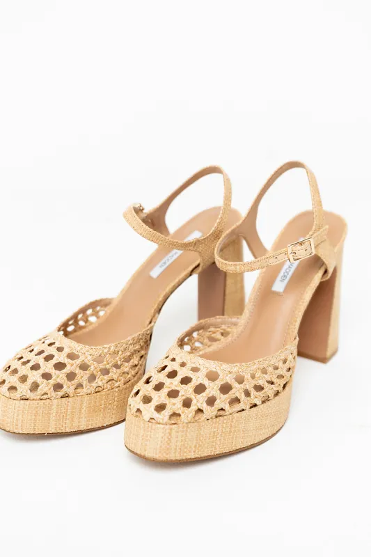 Steve Madden Lexie Raffia Platform Heel - FINAL SALE made by bohme