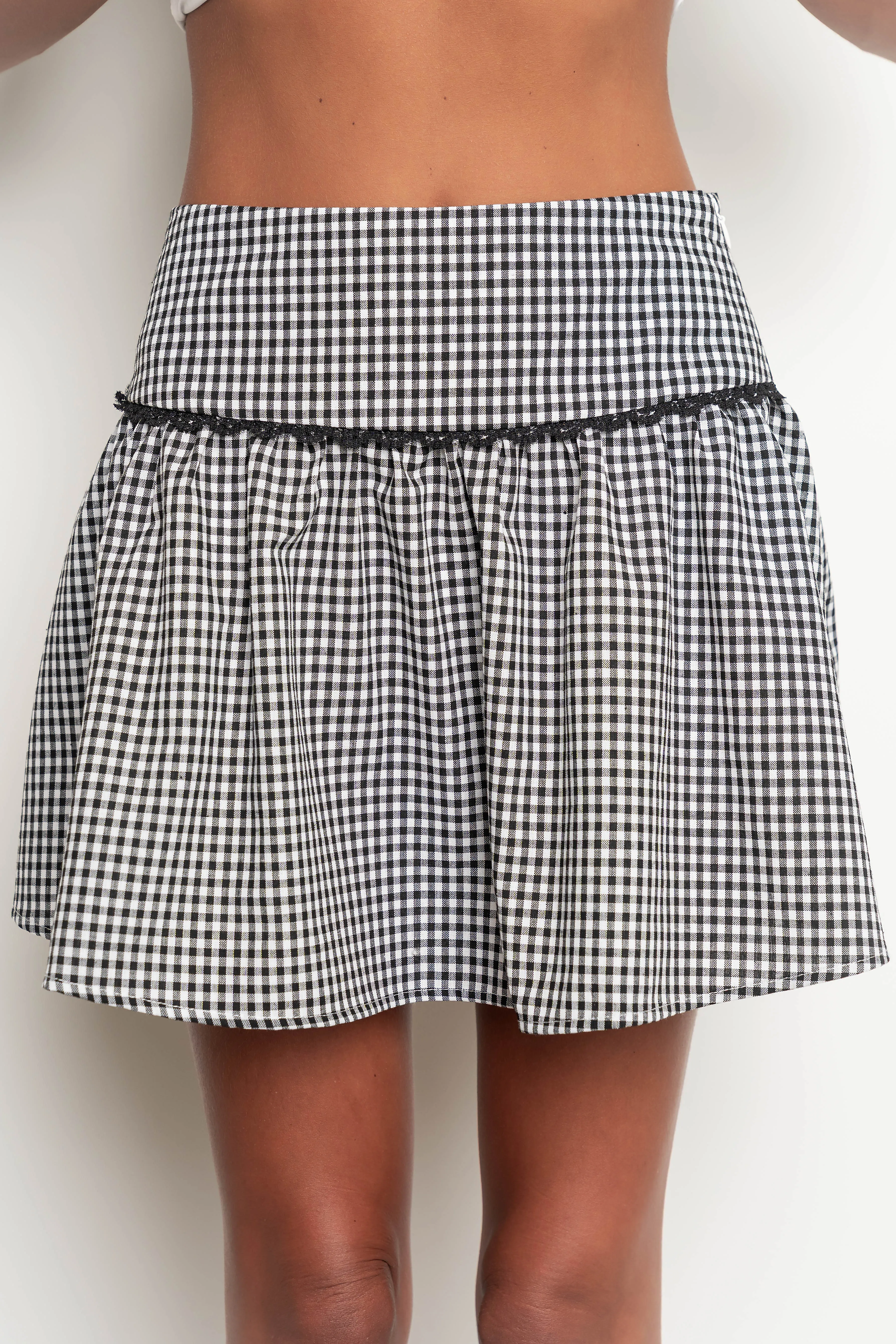 Vanessa Gingham Mini Skirt sold by bohme product image thumbnail 3