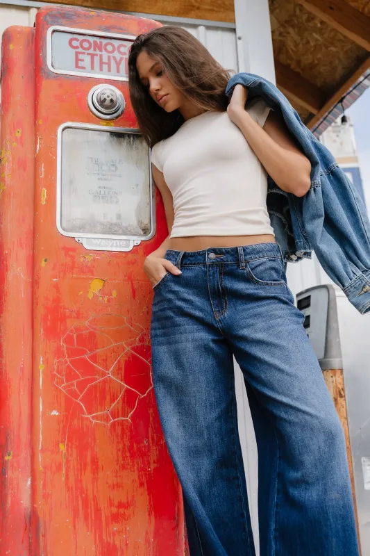 Tiffany Ribbed Tee in Bone made by bohme