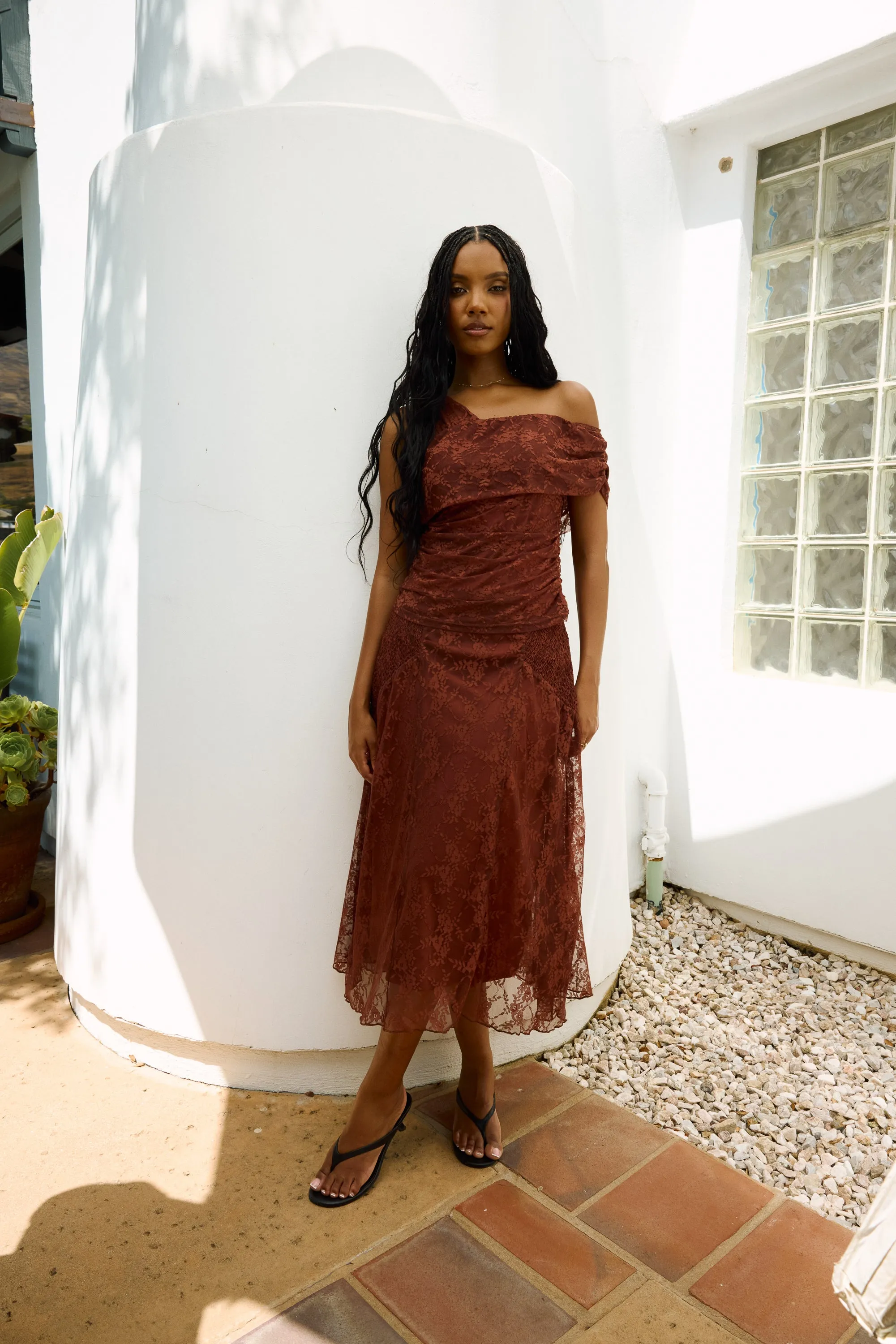 Cleo Asymmetrical Lace Top sold by bohme product image thumbnail 2