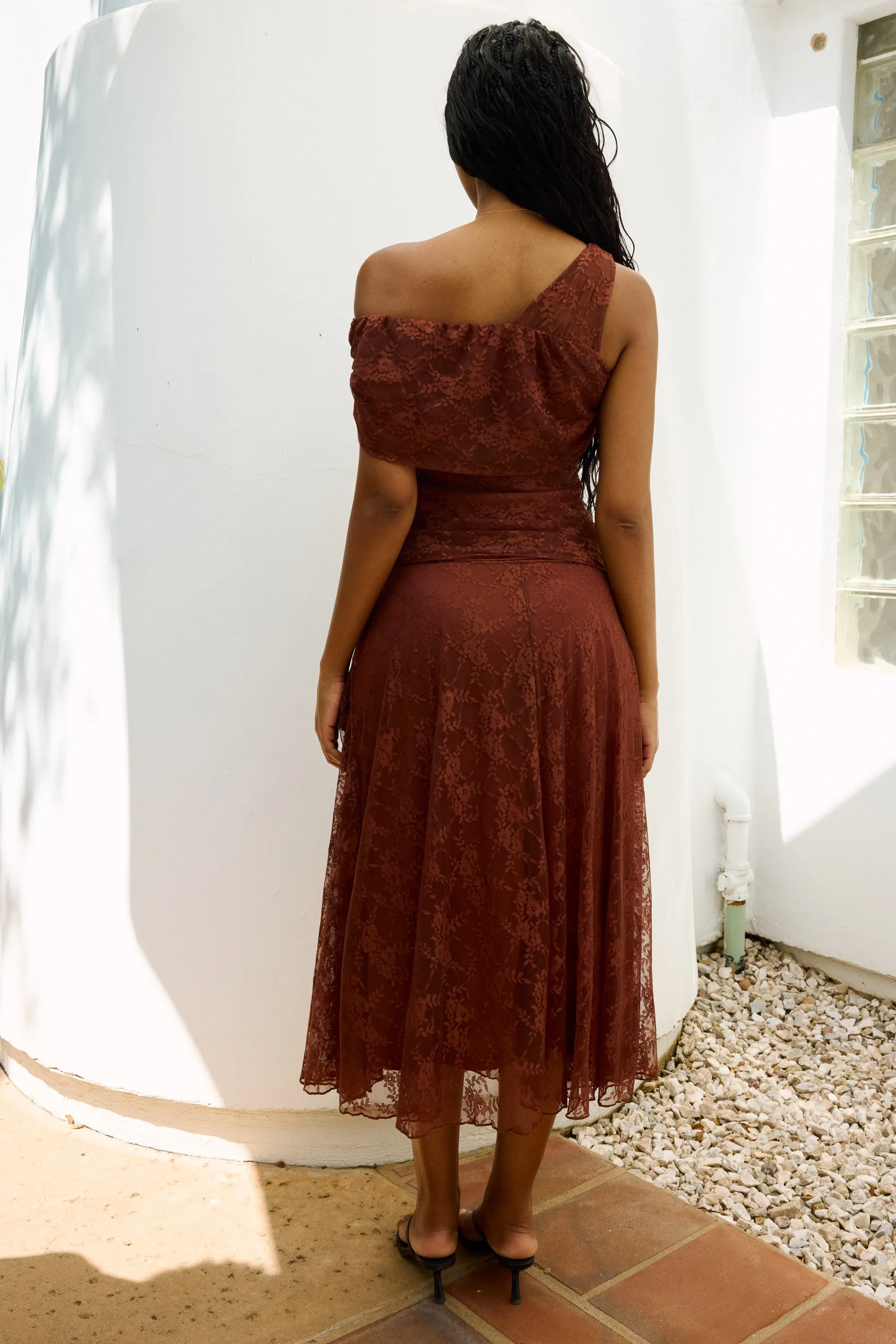 Cleo Asymmetrical Lace Top sold by bohme product image thumbnail 5