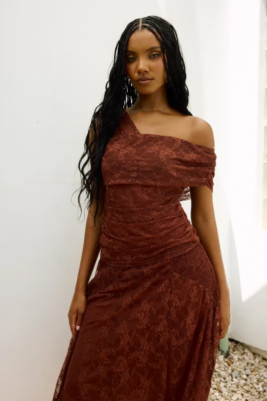 Cleo Asymmetrical Lace Top made by bohme