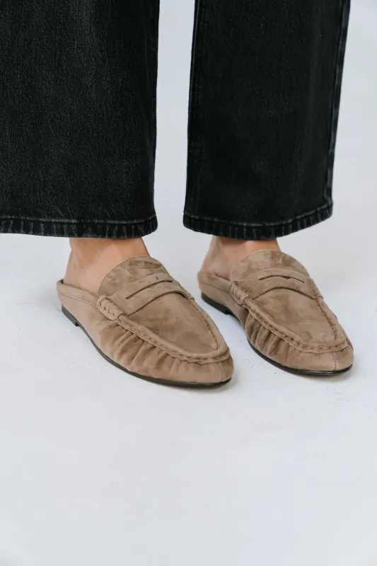 Steve Madden Rafe Taupe Suede Loafer made by bohme