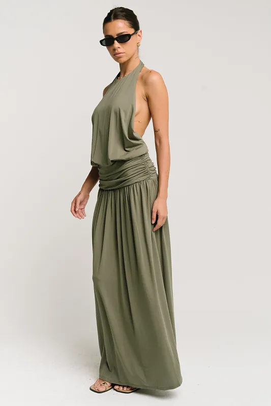 Mia Halter Maxi Dress made by bohme
