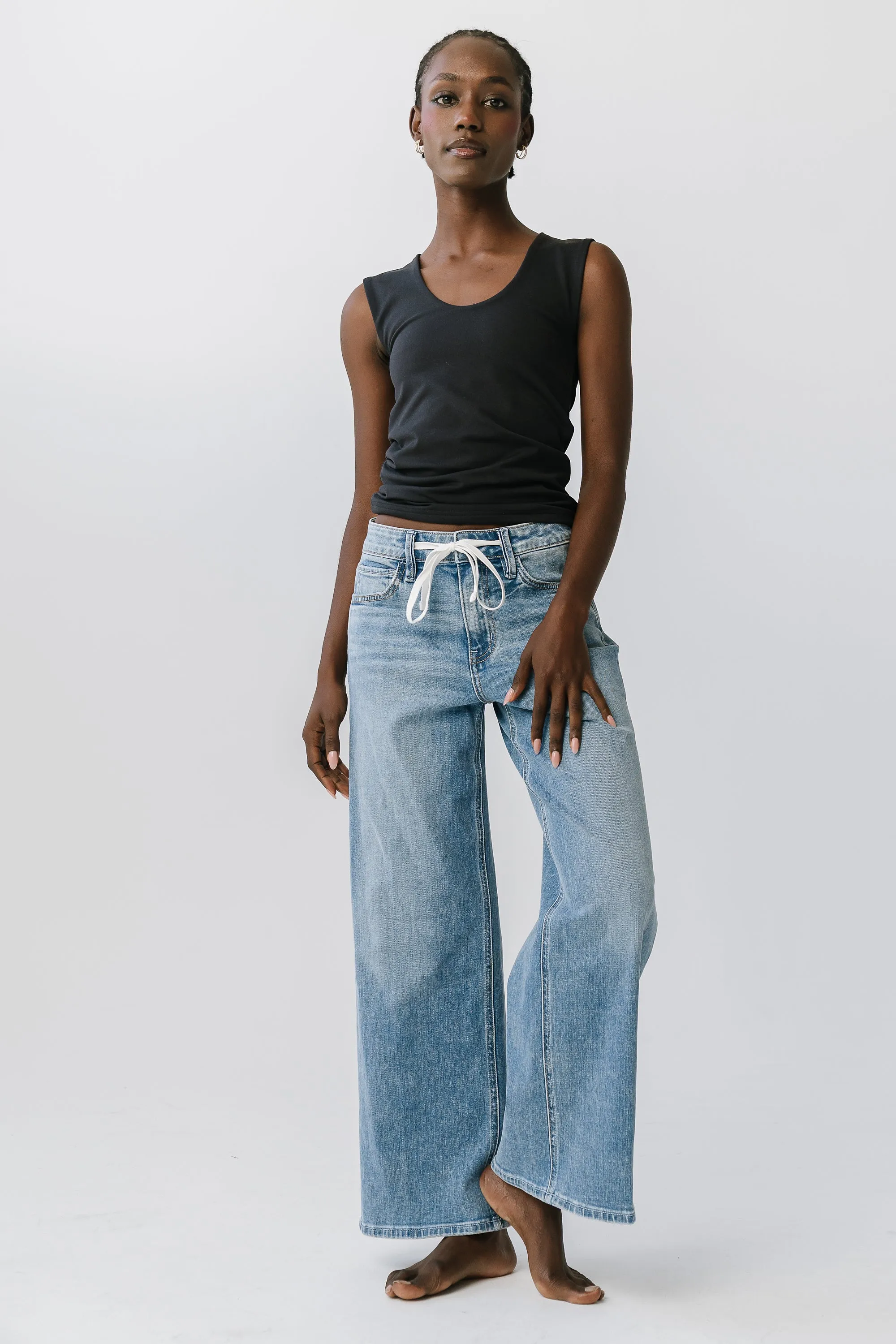 Sayla Tank Top in Black sold by bohme product image thumbnail 2