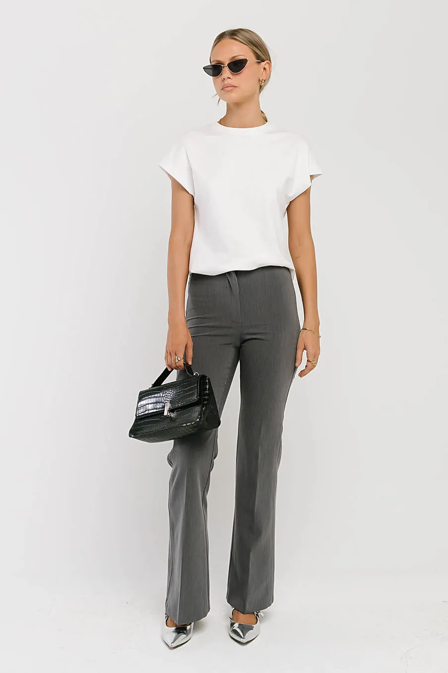 Elara Oversized Tee in White sold by bohme product image thumbnail 2