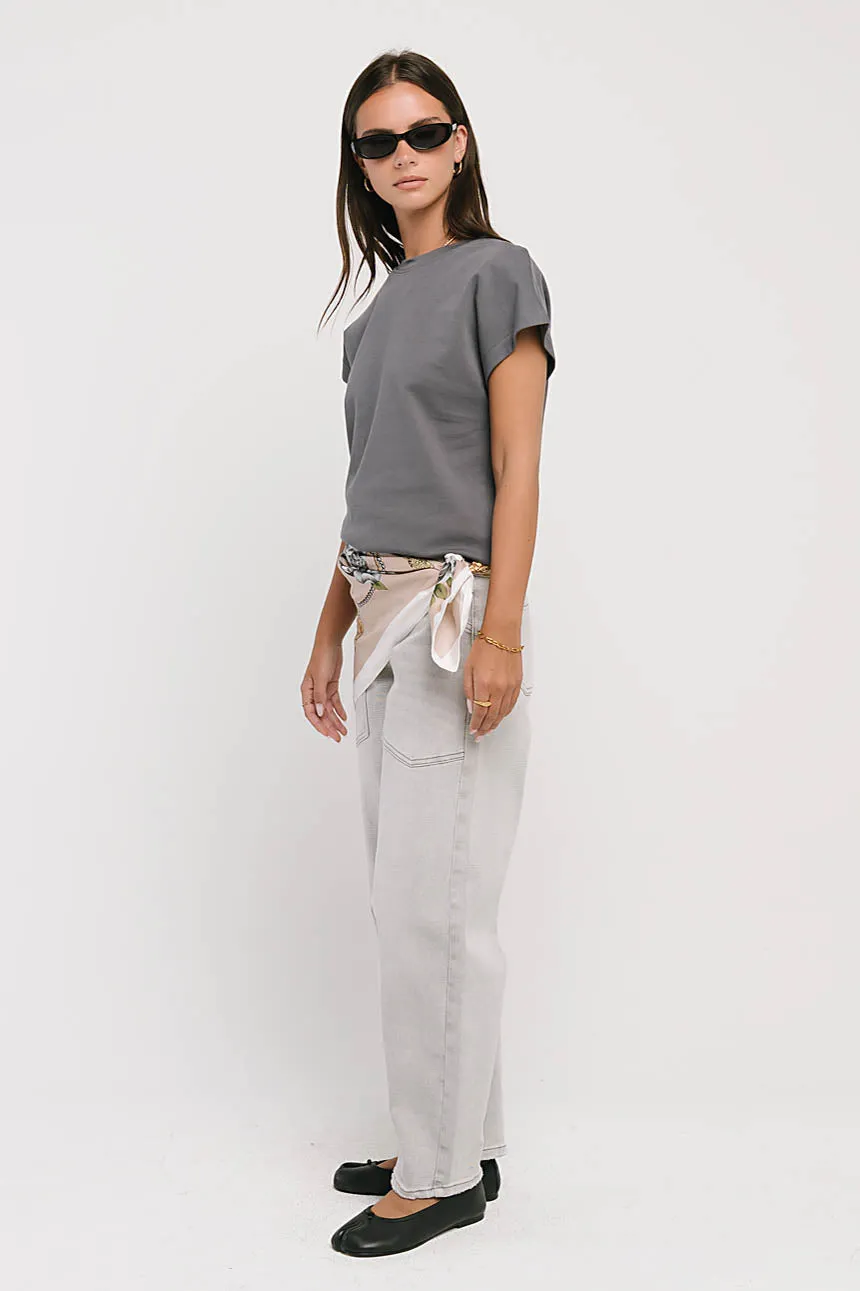 Elara Oversized Tee in Slate Blue sold by bohme product image thumbnail 5