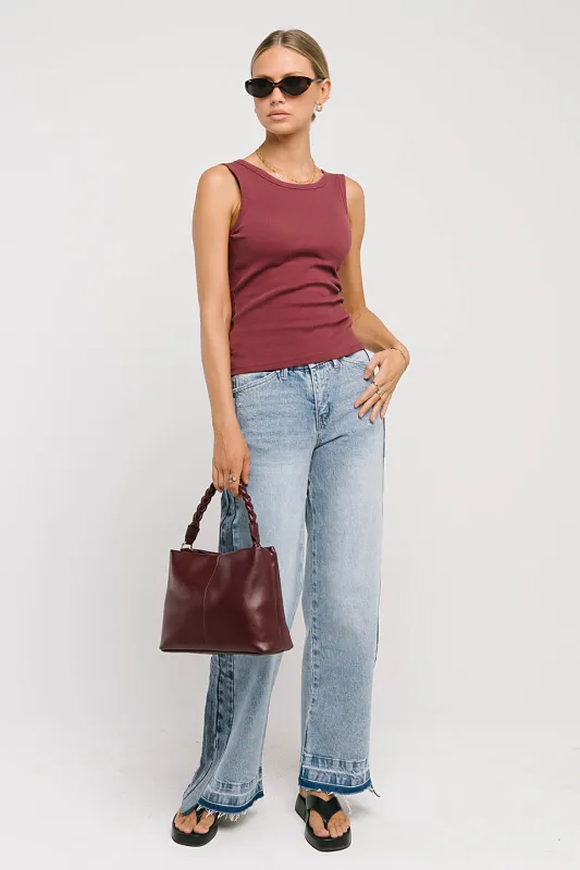 Emie High Rise Wide Leg Jeans made by bohme