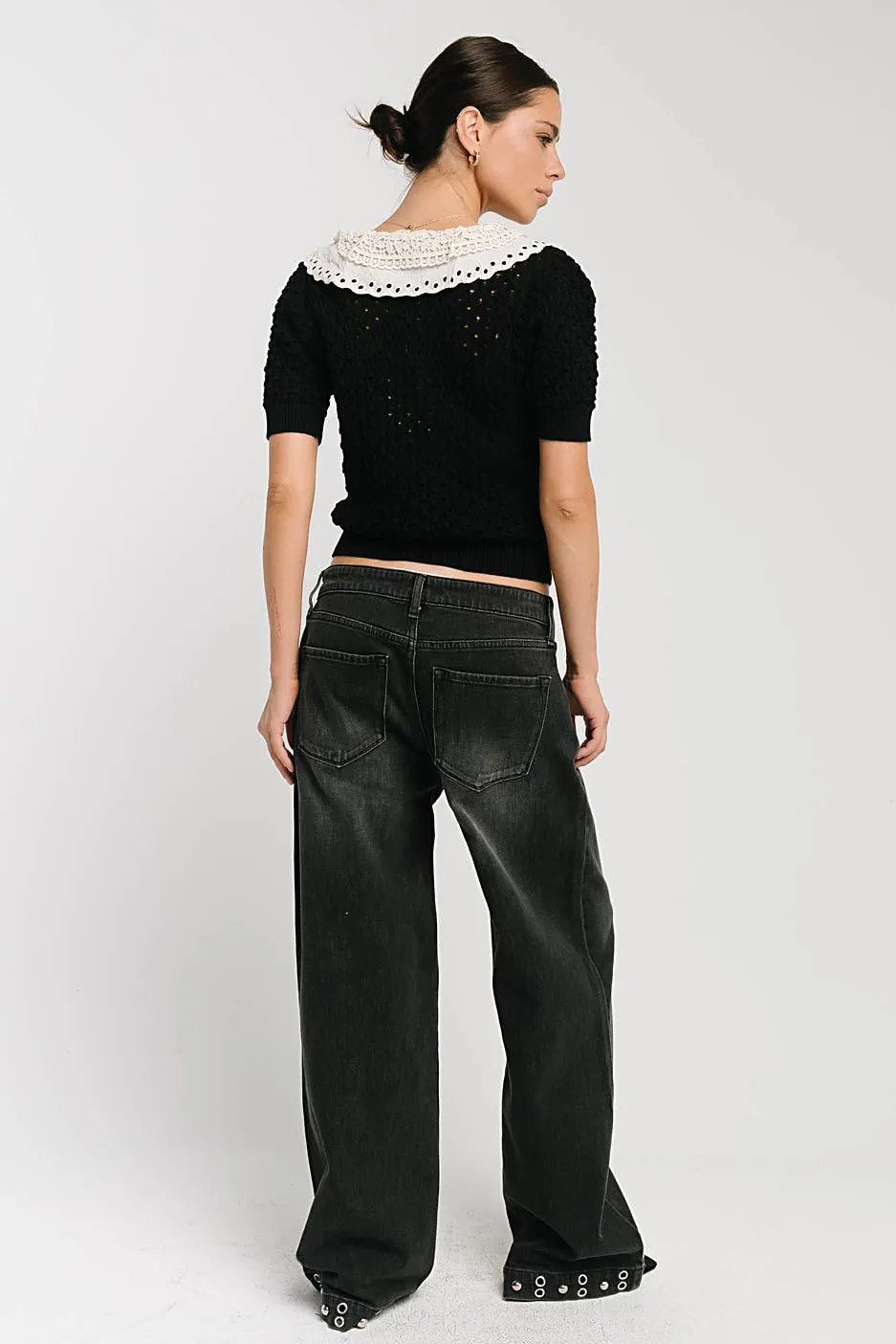 Sunny Crochet Top in Black sold by bohme product image thumbnail 3