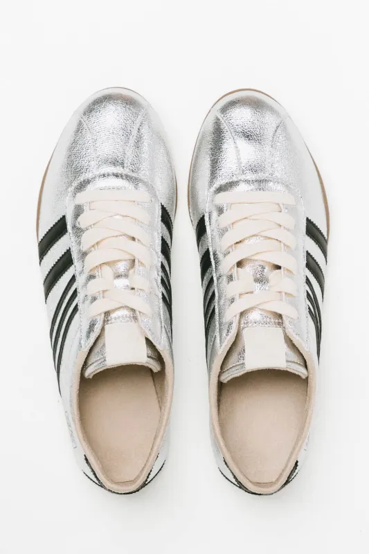 Paloma Retro Sneakers in Silver made by bohme
