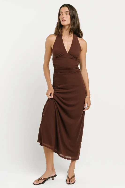 Ayla Halter Maxi Dress made by bohme