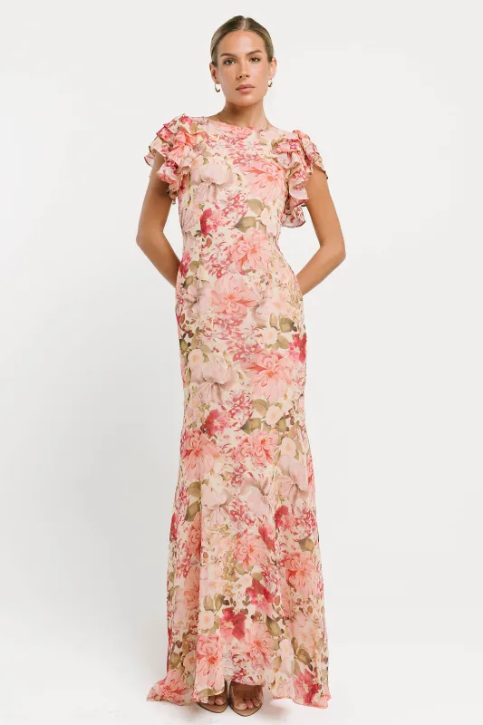 Lucia Floral Maxi Dress made by bohme