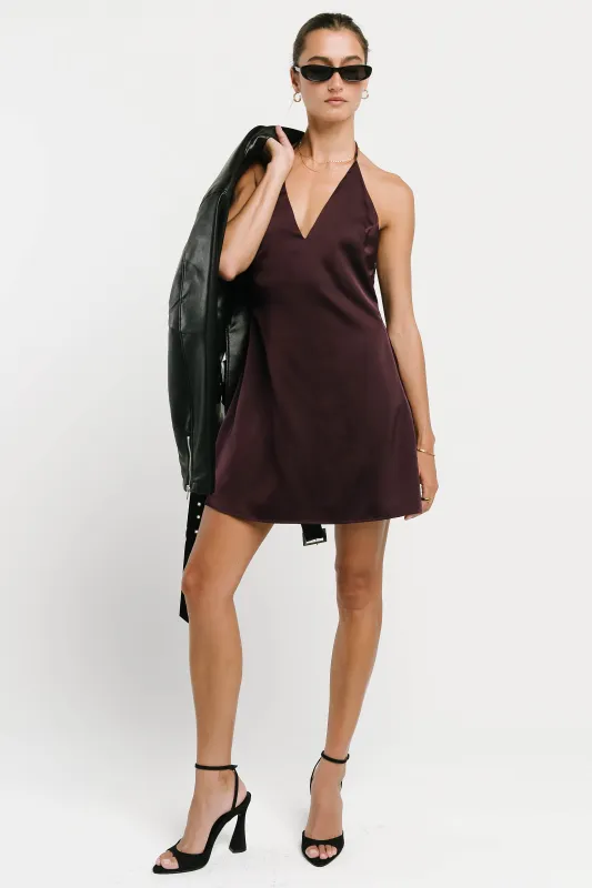 Margot Satin Mini Dress made by bohme