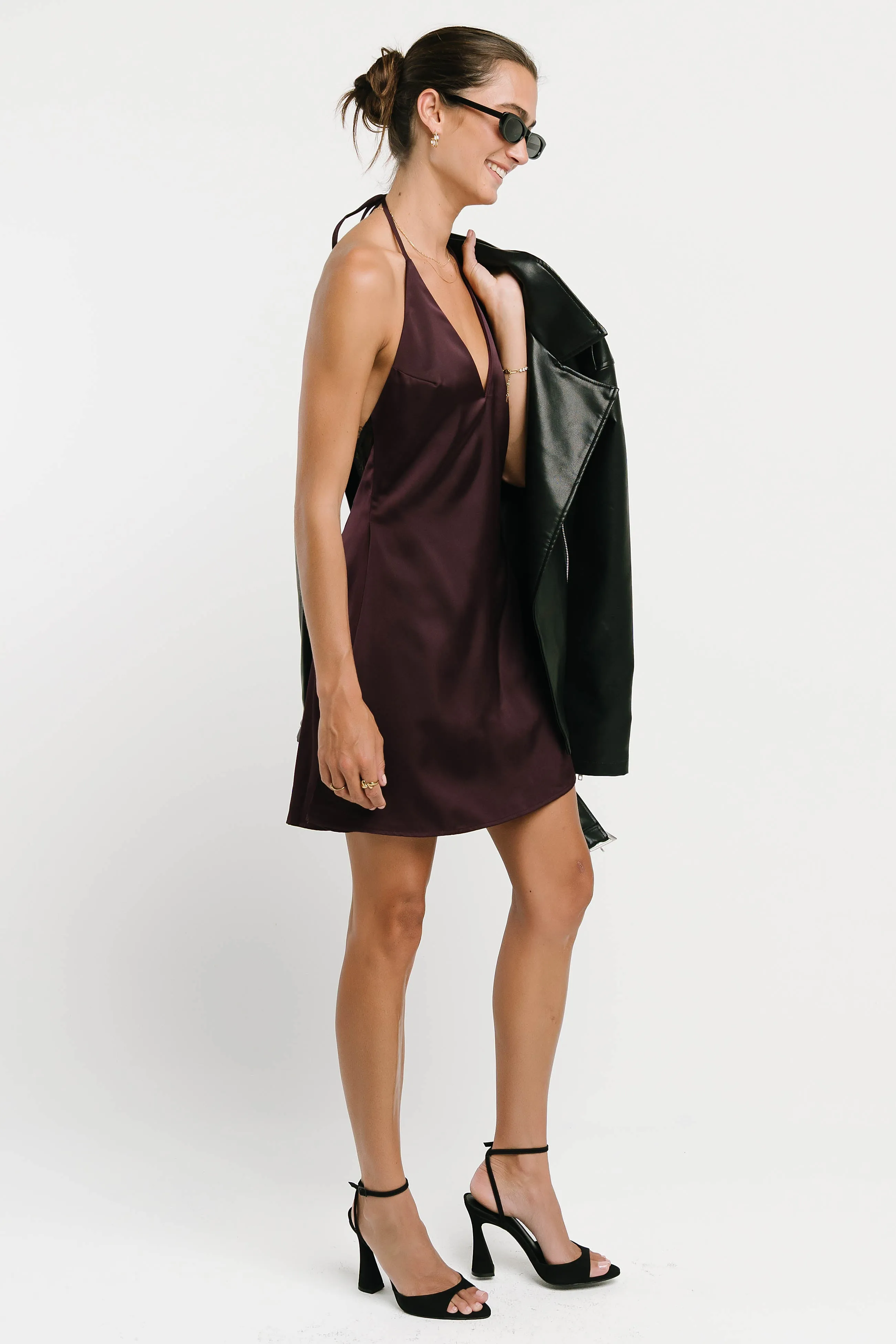 Margot Satin Mini Dress sold by bohme product image thumbnail 5