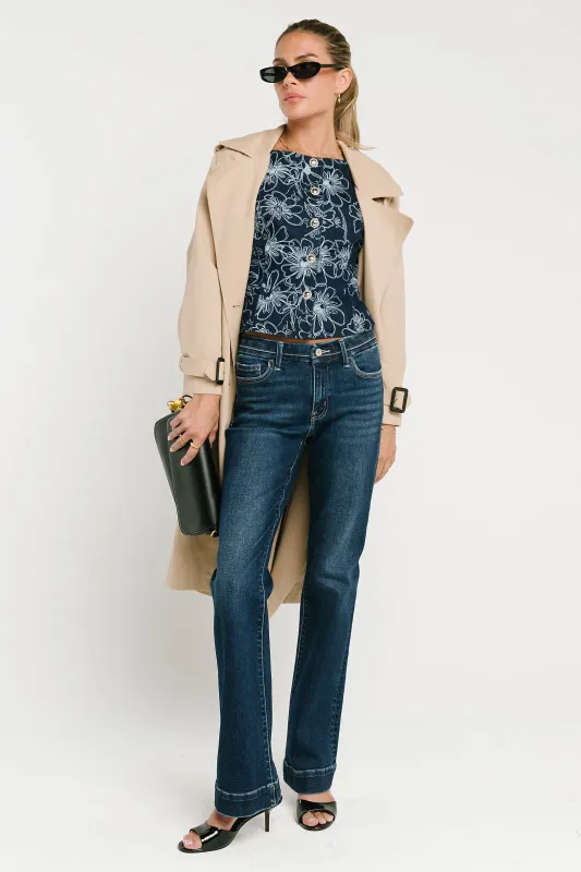 Tasha Bootcut Jeans in Dark Wash made by bohme