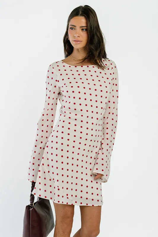 Diana Polka Dot Mini Dress made by bohme