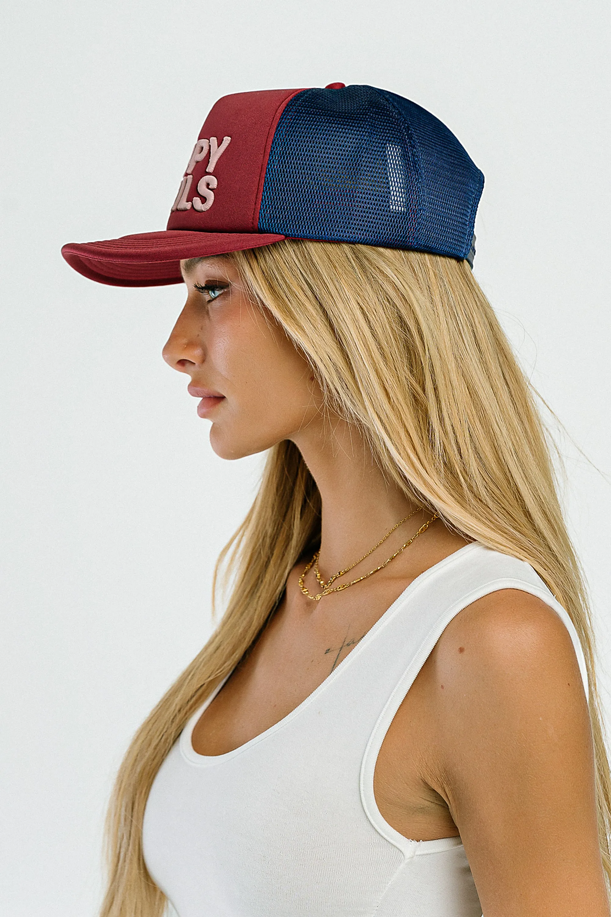 Sunny Trucker Hat in Red sold by bohme product image thumbnail 3