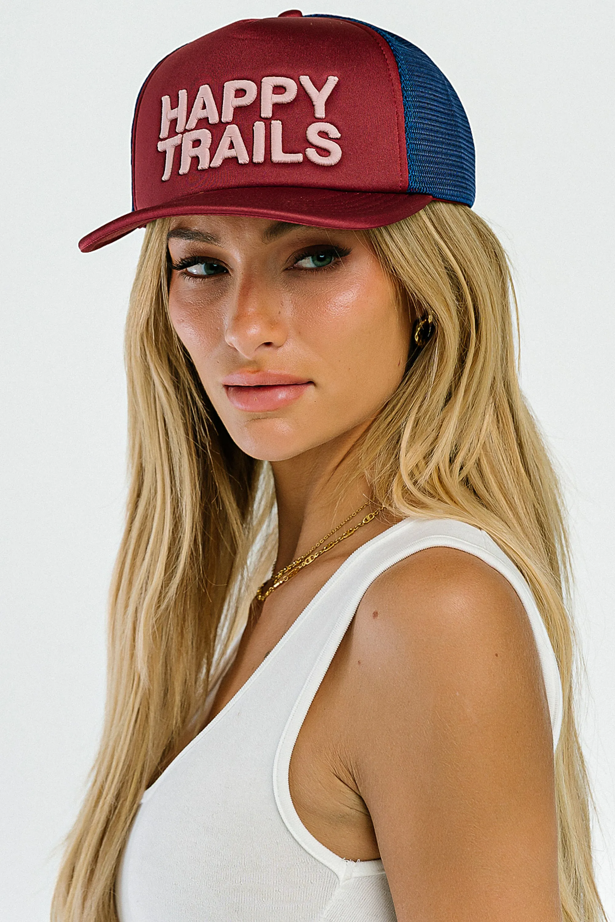 Sunny Trucker Hat in Red sold by bohme product image thumbnail 5