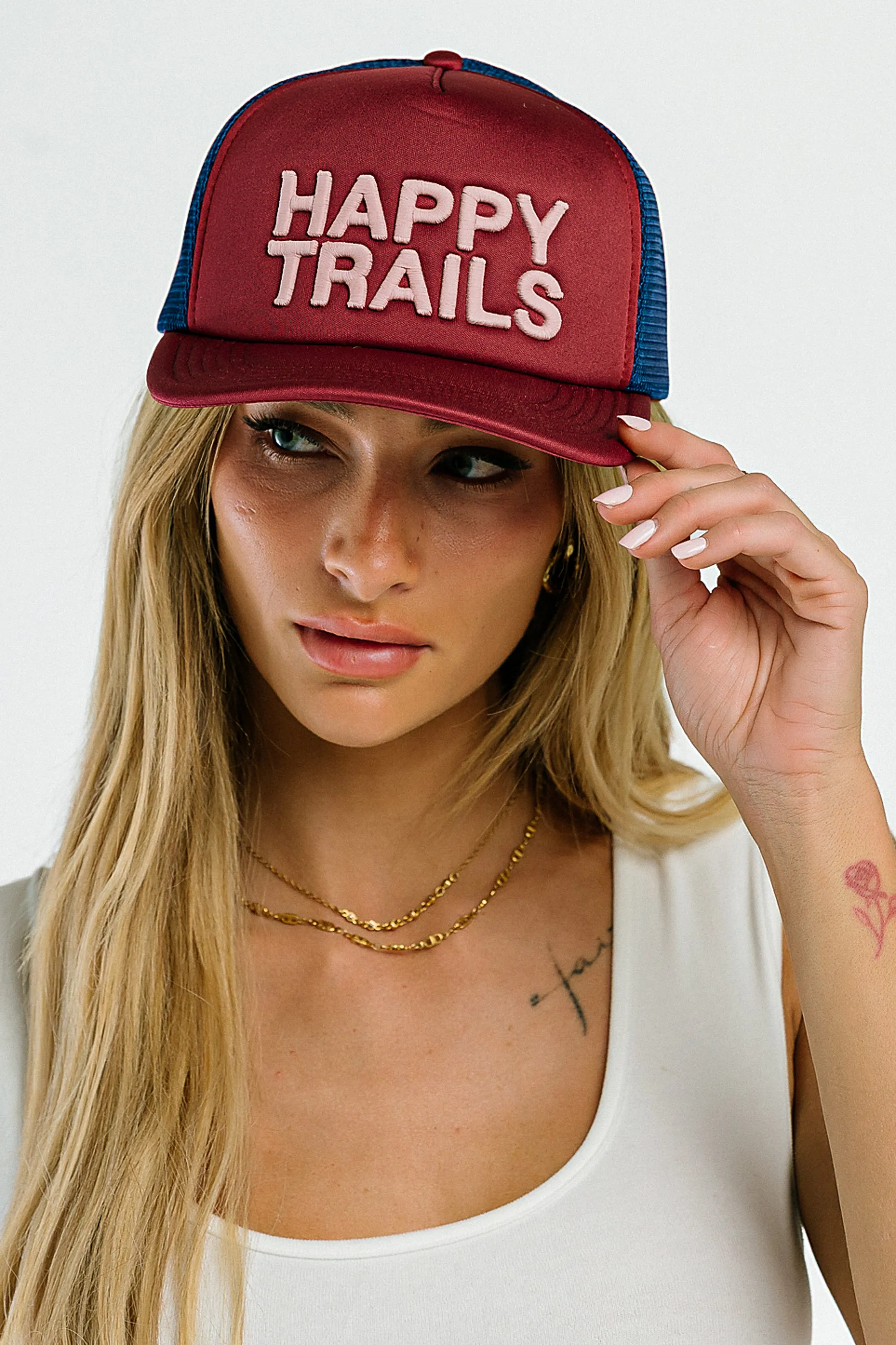 Sunny Trucker Hat in Red sold by bohme product image thumbnail 4