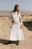 Montie Striped Sweater Top in Cream - FINAL SALE sold by bohme