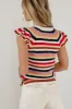 Lexi Sweater Top in Striped - FINAL SALE sold by bohme