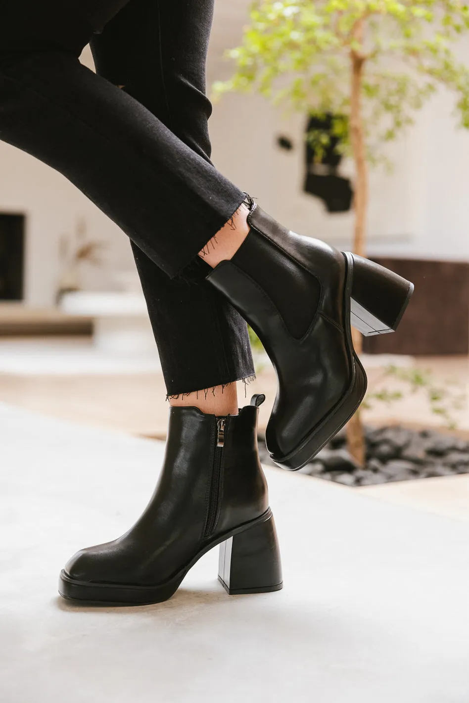 Fallon Heeled Boots in Black - FINAL SALE sold by bohme