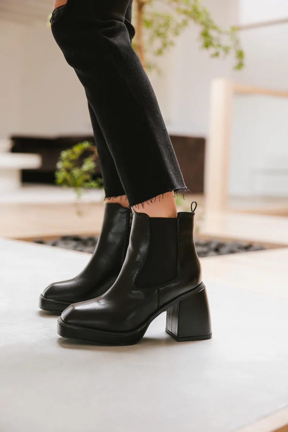 Fallon Heeled Boots in Black - FINAL SALE sold by bohme product image thumbnail 2