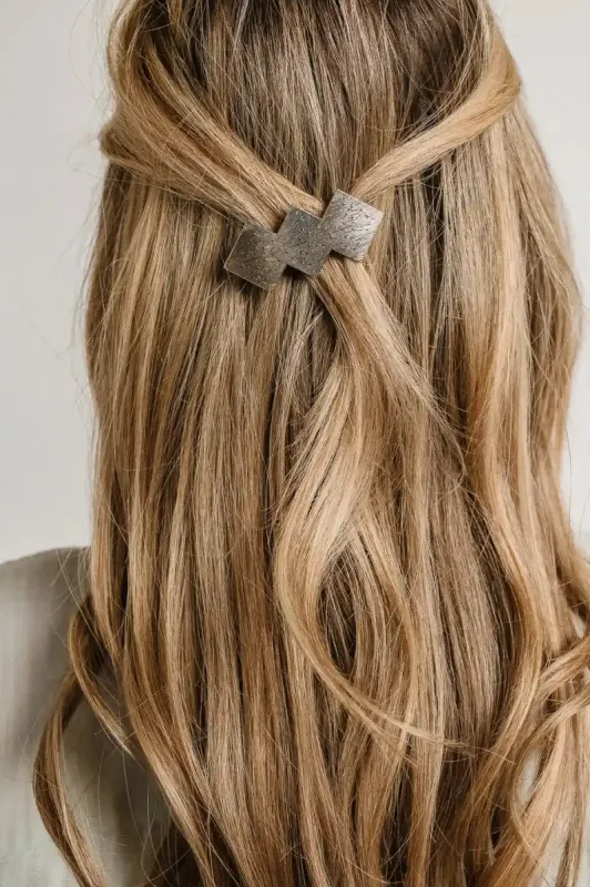 Geometric Hair Clip in Silver - FINAL SALE sold by bohme
