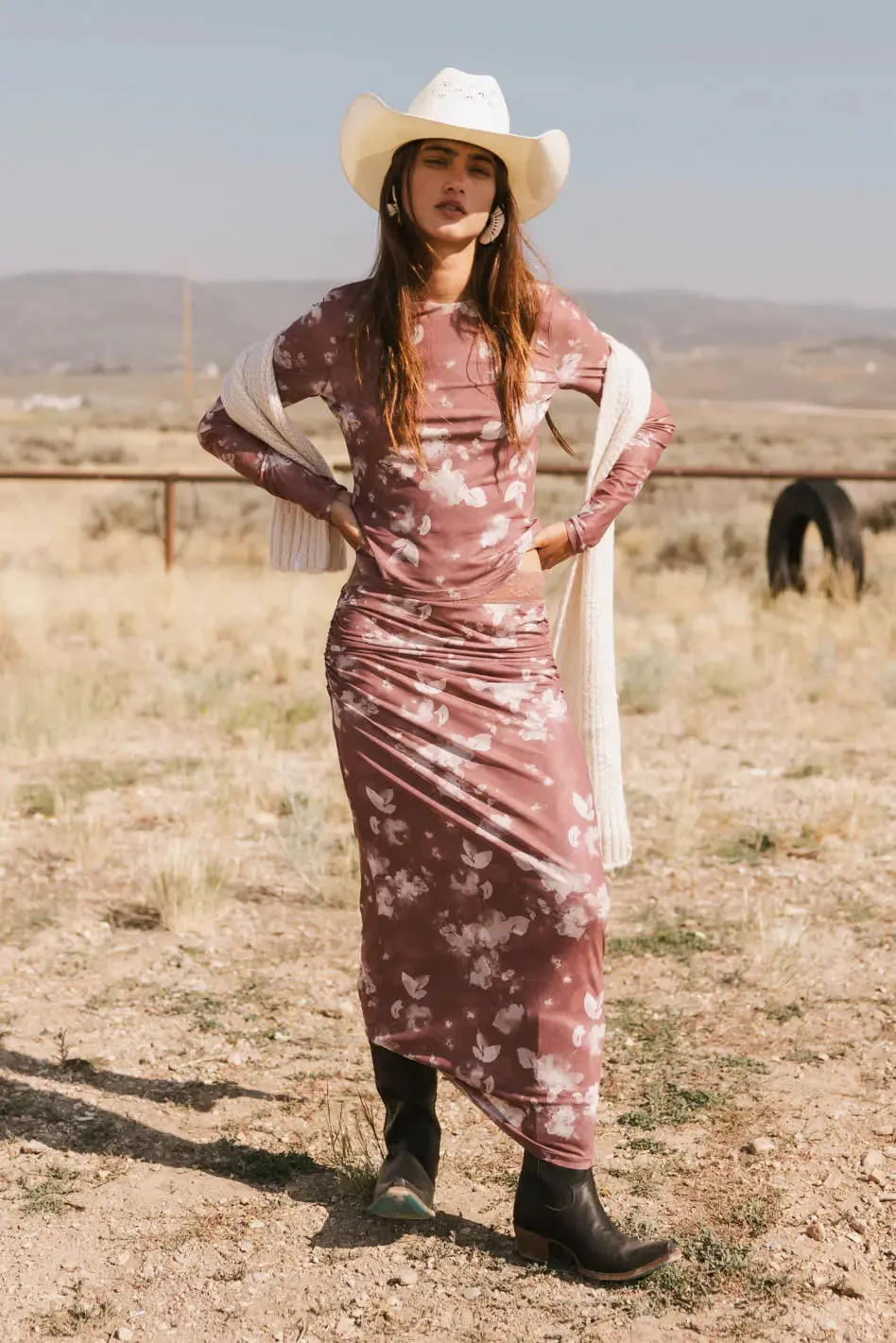 Candace Floral Maxi Skirt - FINAL SALE sold by bohme product image thumbnail 2