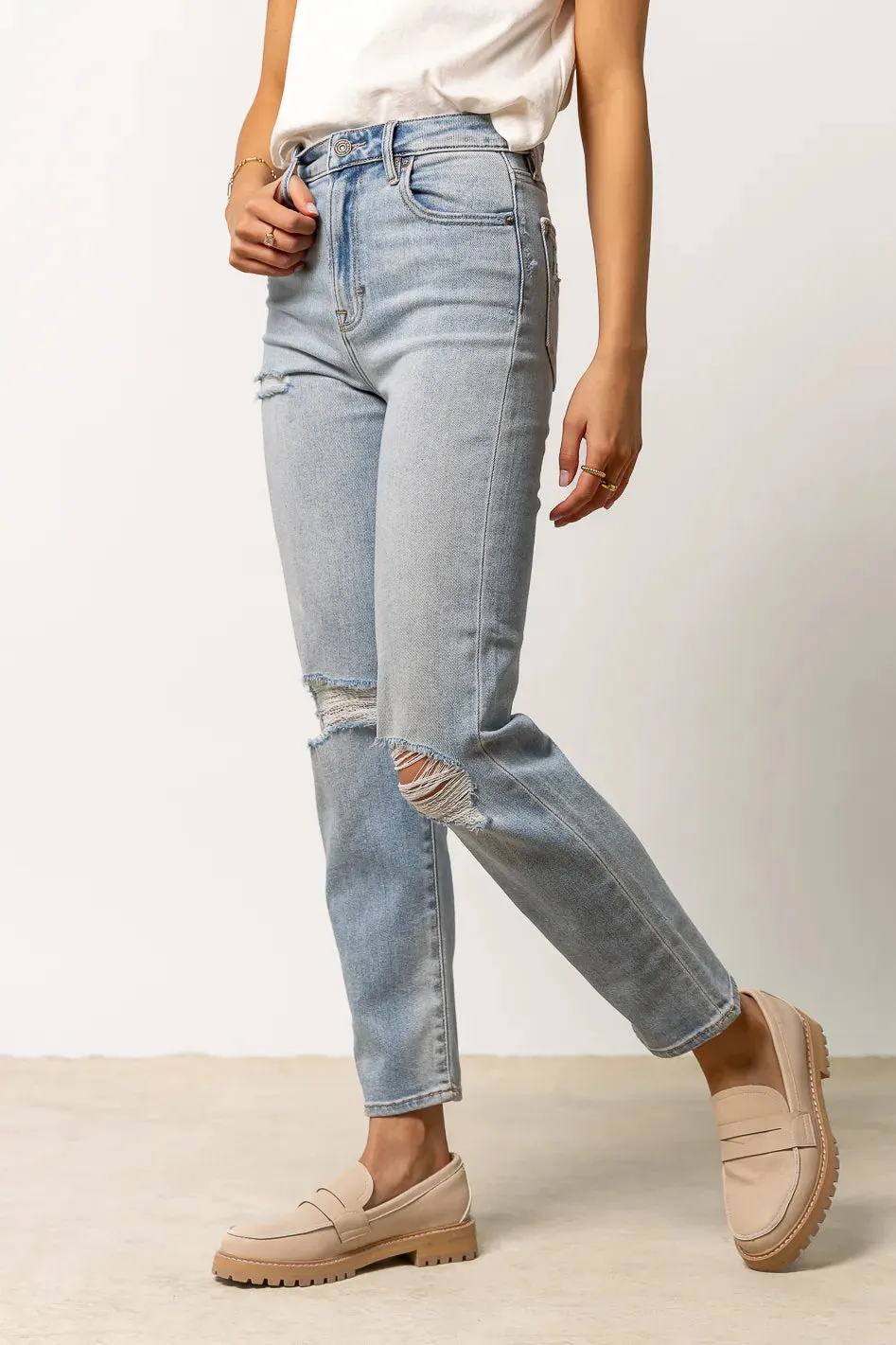Ellery Distressed Jeans in Light Wash- FINAL SALE sold by bohme