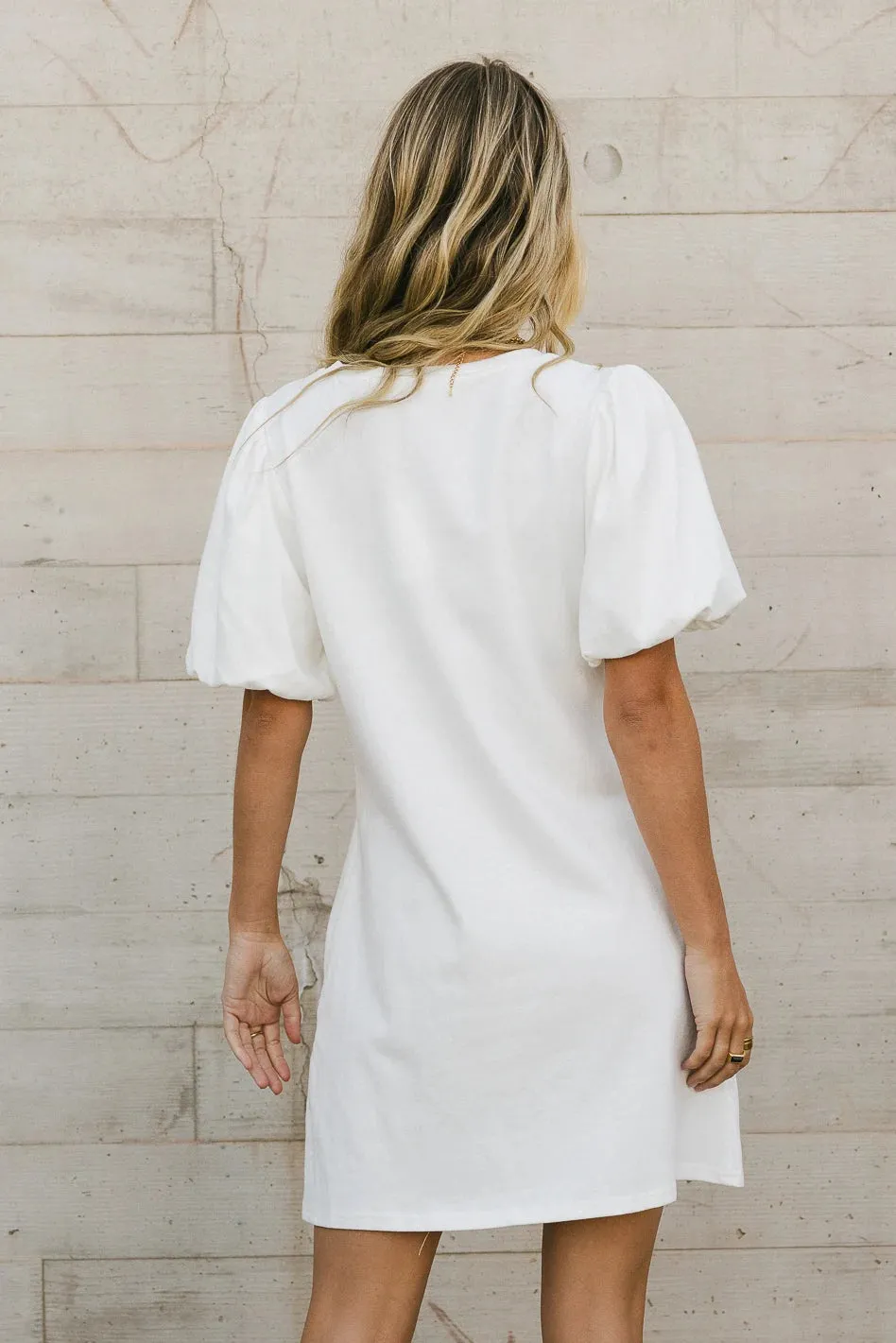Yara Puff Sleeve Mini Dress - FINAL SALE sold by bohme product image thumbnail 3