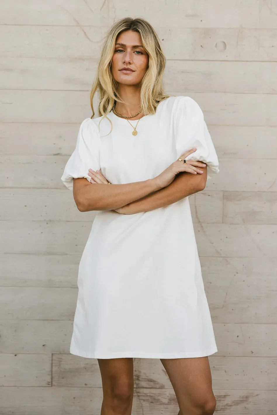 Yara Puff Sleeve Mini Dress - FINAL SALE sold by bohme product image thumbnail 4