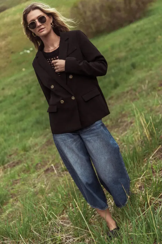 Romaine Blazer in Black - FINAL SALE sold by bohme
