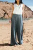 Amaya Wide Leg Pants in Slate - FINAL SALE sold by bohme