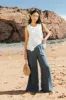 Amaya Wide Leg Pants in Slate - FINAL SALE sold by bohme