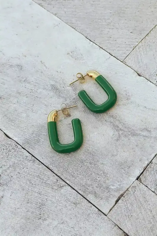 Norah Earrings in Green - FINAL SALE sold by bohme