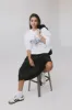 Preston Satin Skirt in Black - FINAL SALE sold by bohme