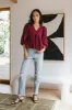 Ellison Blouse in Burgundy - FINAL SALE sold by bohme