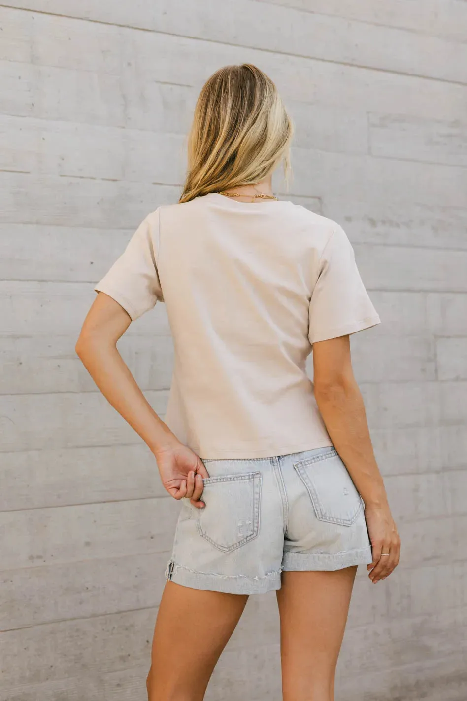 Kiera Gathered Tee - FINAL SALE sold by bohme product image thumbnail 3
