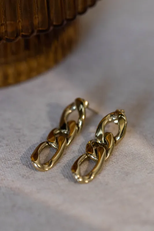 Sara Gold Earrings - FINAL SALE sold by bohme