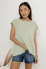 Aviana Muscle Tee in Mint - FINAL SALE sold by bohme