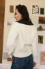 Hailey Colorblock Cardigan in Black - FINAL SALE sold by bohme