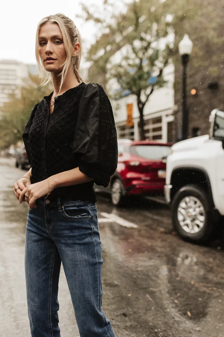 Avery Crochet Cardigan in Black - FINAL SALE sold by bohme product image thumbnail 4