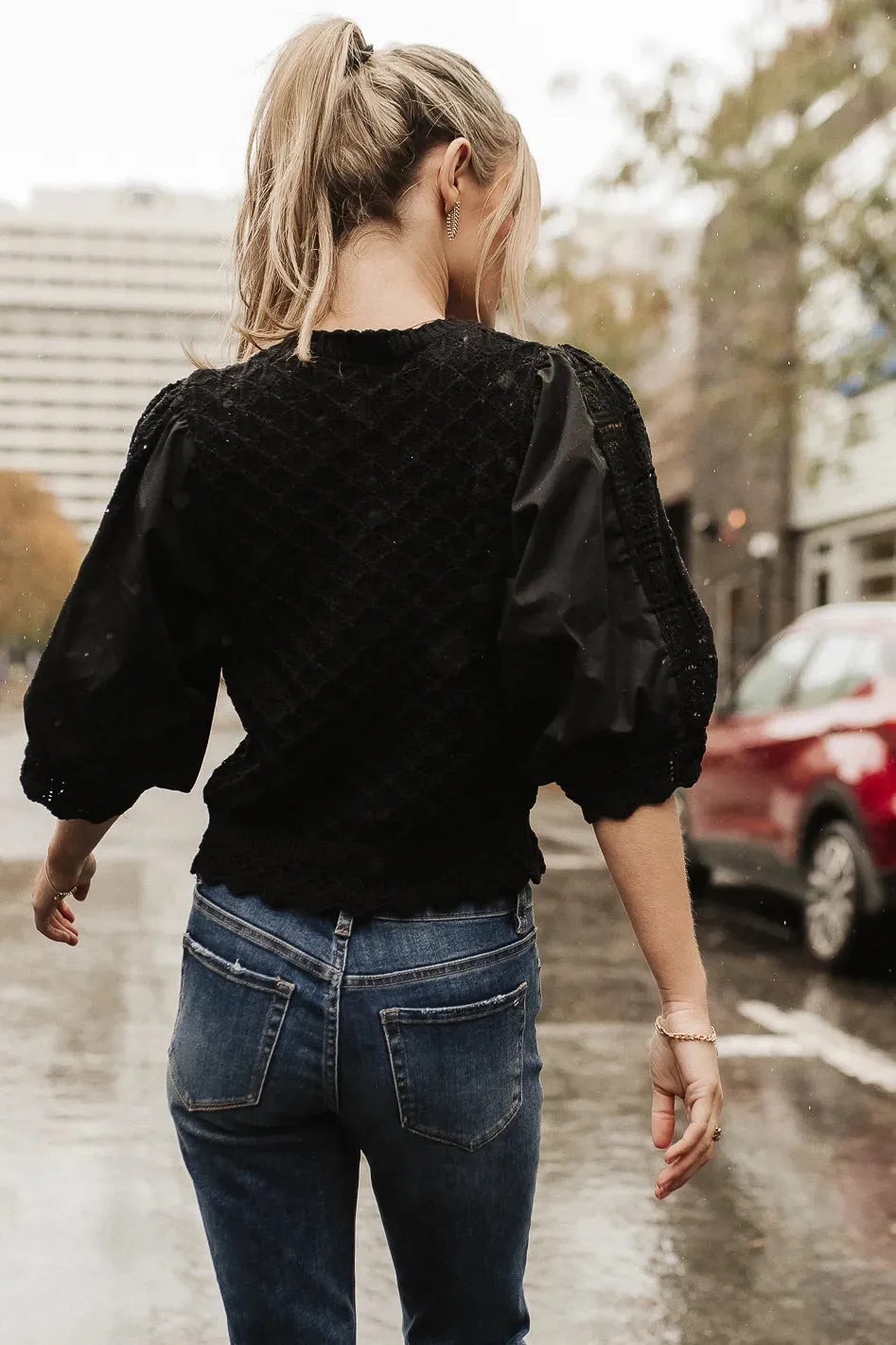 Avery Crochet Cardigan in Black - FINAL SALE sold by bohme product image thumbnail 5