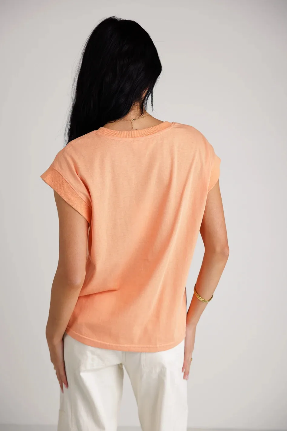Arlo Top in Peach - FINAL SALE sold by bohme product image thumbnail 5